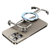 Husă iPhone slim cu MagSafe - SKELETON - TITANIUM